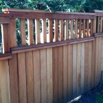 Wood Fence with unique top rail